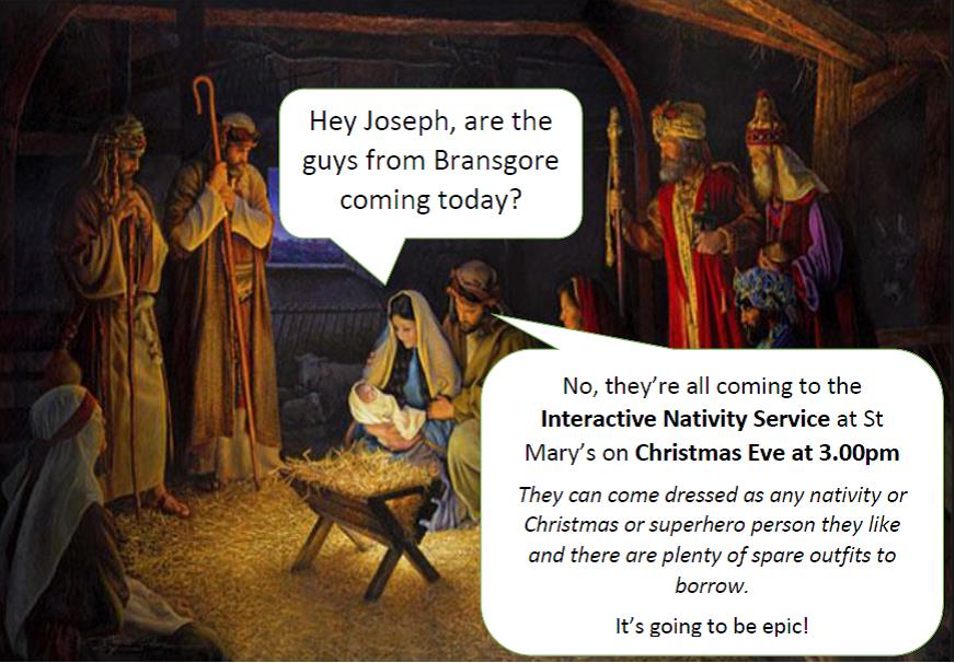 O Come, All Ye Faithful to the Interactive Nativity at St&nbsp;Mary’s