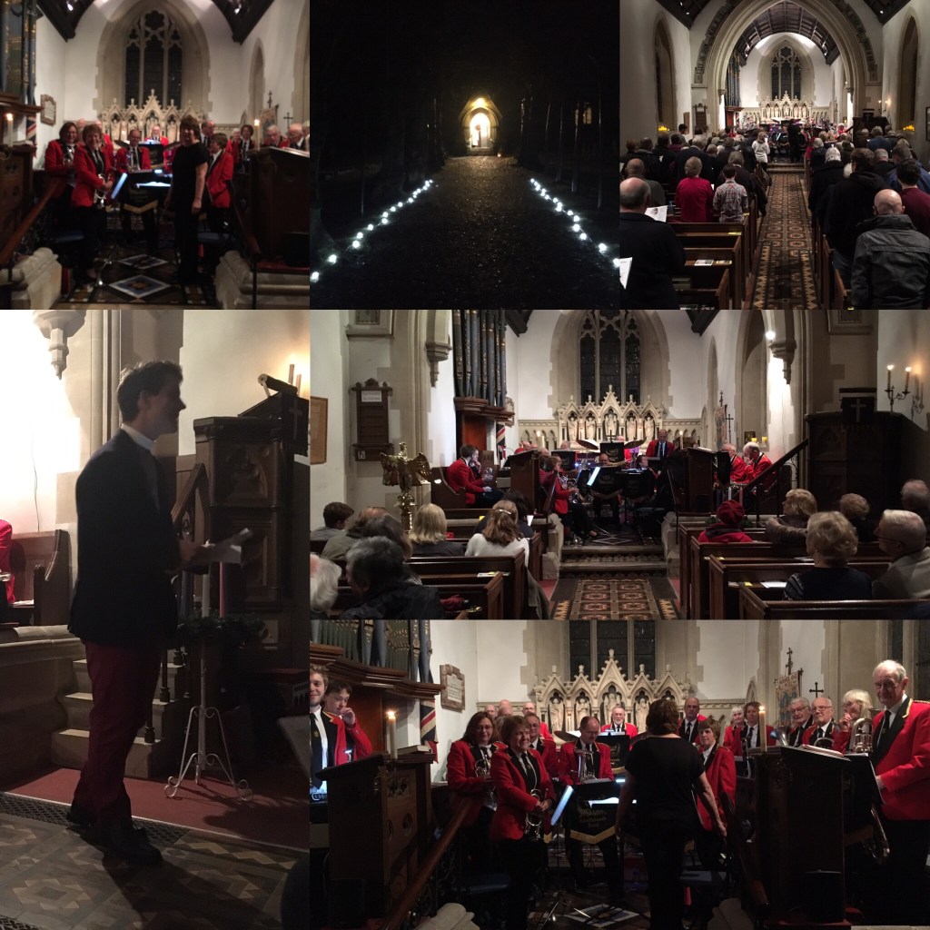 A Magical Evening for the Carol Service at St Michael’s, Hinton
