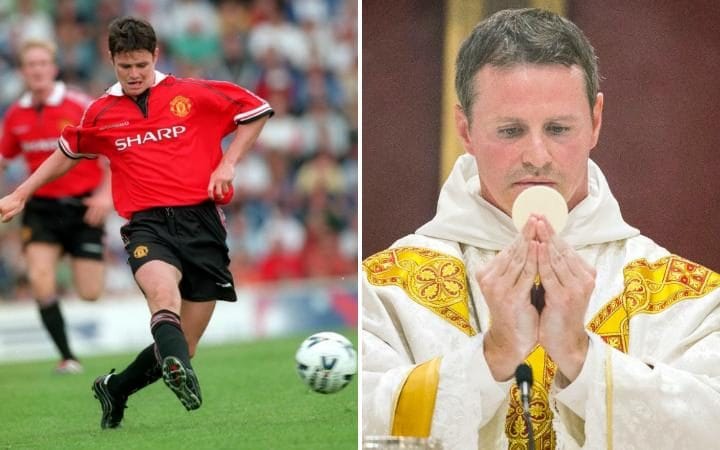 Lord’s Player: Ex-Man United footballer takes first mass after being ordained as&nbsp;priest