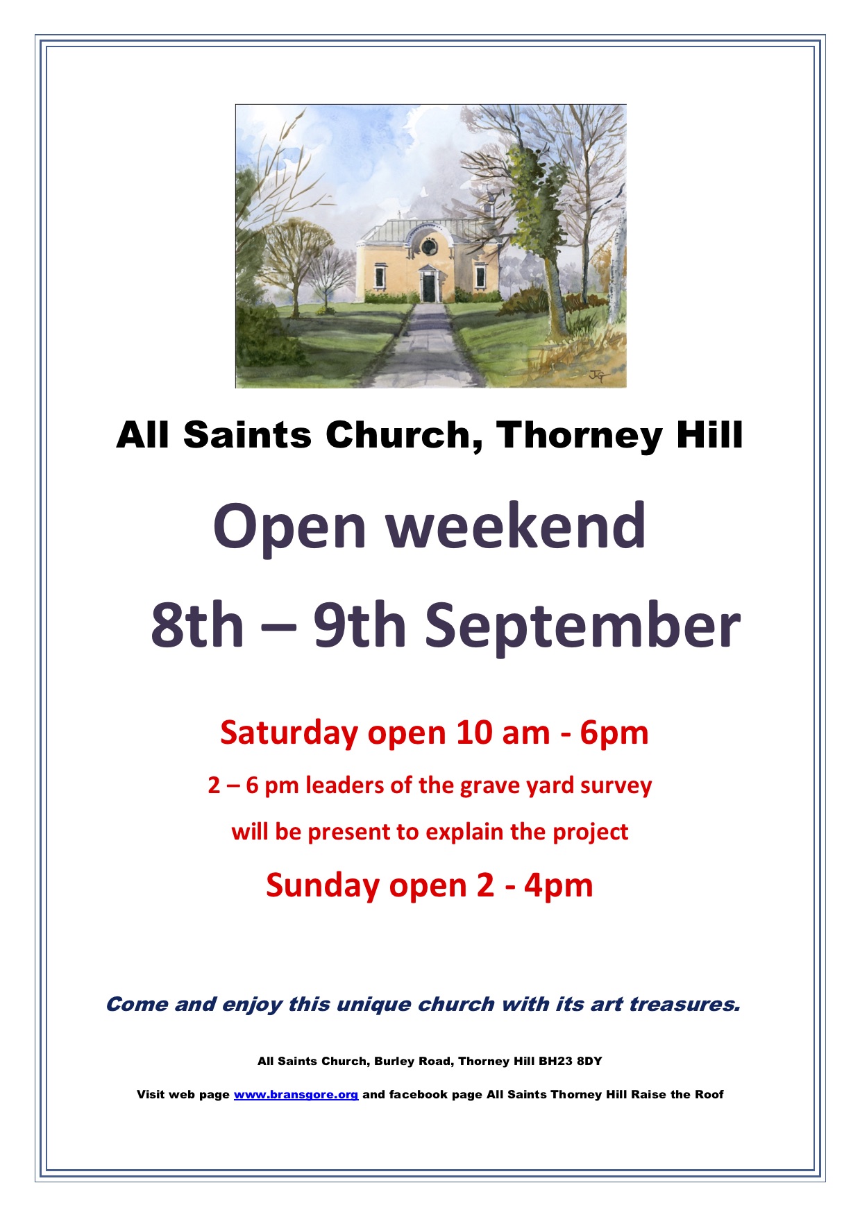 Open weekend September 2016